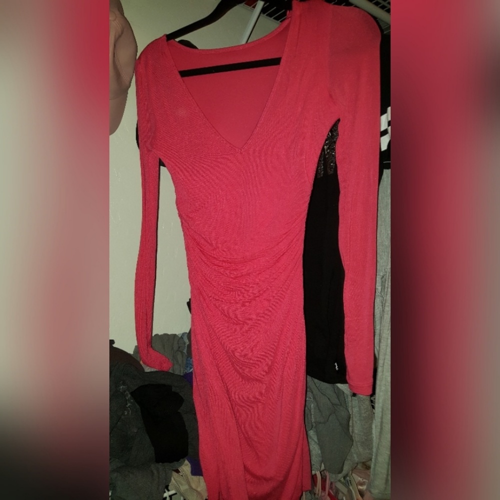 Guess tight hot pink dress